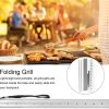 Cloyster Mini Barbecue Grill, Folding Portable Campfire BBQ Grill Rack Detachable Grill for Camping - Image 8