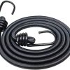 HUUSO 1.8 Mtr Pro-Grade Multipurpose Black Elastic Heavy-Duty Bungee Cord Rope - Strong, Stretchy and Reliable, Suitable for Car Camping - Image 8