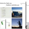 NEAR STOP Folding Lantern Stand Pole Portable Lamp Stand Hook Collapsible Light Stand Holder for Camping Fishing Picnic BBQ Outdoor Activities - Image 7