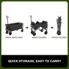 Collapsible Foldable Wagon, Heavy Duty Camping Cart - Image 2