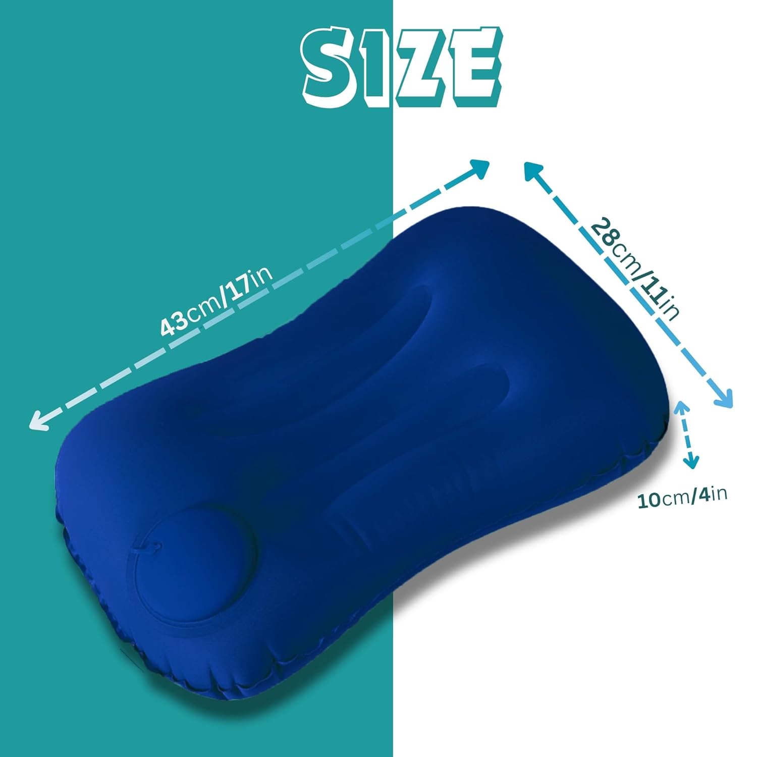 Homeaura Inflatable Travel Pillow - Ultralight Camping Pillow - Image 3