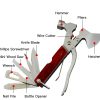 SHIVEXIM Multi-tool Axe Hammer Camping Survival Gear Kit - Image 4