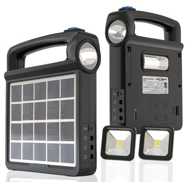 Pick Ur Needs Emergency Rechargeable Portable Solar Panel Generator System