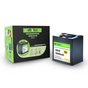 ELBOTICS 12V 10000mAh NMC Rechargeable Lithium Battery