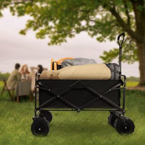 Collapsible Foldable Wagon, Heavy Duty Camping Cart