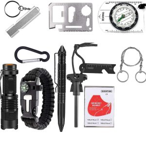 TrekEaze Camping Kit 11 in 1 - Camping Survival Gear Tool