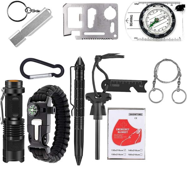 TrekEaze Camping Kit 11 in 1 - Camping Survival Gear Tool
