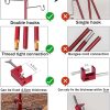 NEAR STOP Folding Lantern Stand Pole Portable Lamp Stand Hook Collapsible Light Stand Holder for Camping Fishing Picnic BBQ Outdoor Activities - Image 6