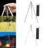 UJEAVETTE Tripod Camping Outdoor Cooking Campfire Picnic Pot Cast Grill Oven Black - Image 7