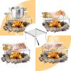 Cloyster Mini Barbecue Grill, Folding Portable Campfire BBQ Grill Rack Detachable Grill for Camping - Image 6