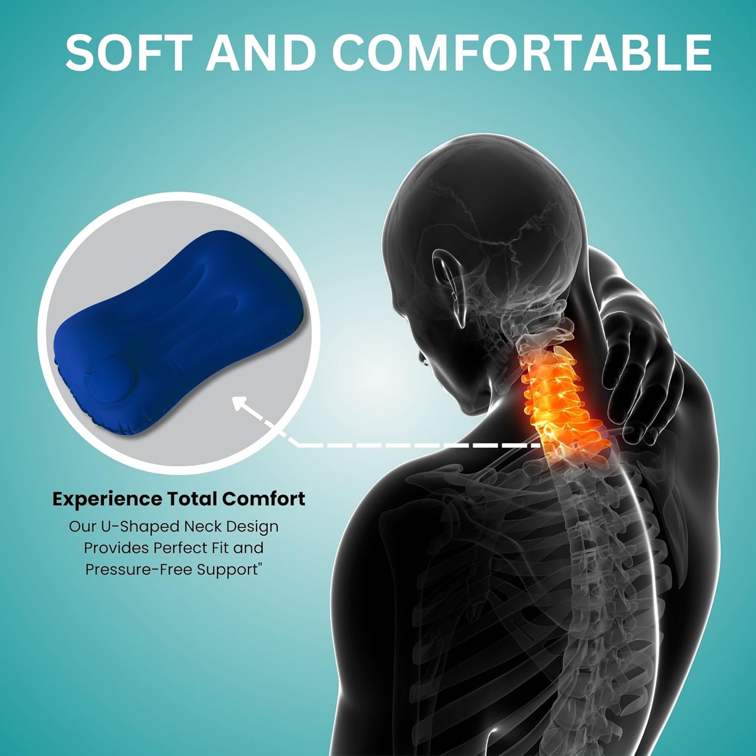 Homeaura Inflatable Travel Pillow - Ultralight Camping Pillow - Image 6