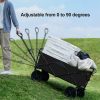 Ketumal Collapsible Folding Camping Utility Wagon cart Trolley - Image 7