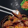 Whitecloud TRANSFORMING HOMES 5 Pcs Stainless Steel Barbecue BBQ Tool Kit Set Barbecue Cooking Helping Accessories with Storage Bag - Image 4