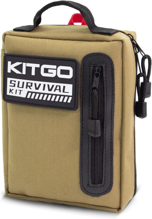 Kitgo Camping Survival Kit First Aid 101 Piece Professional Emergency Survival Gear Tool for Camping