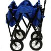 Heavy Duty Collapsible Folding Wagon Utility Camping Cart with Universal Wheels & Adjustable Handle - Image 8