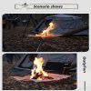 Lista Portable Camping Fire Pit, Extra Large 22 Inch Collapsible Stainless Steel Mesh Fire Pit Outdoor Wood Burner Foldable Campfire - Image 6