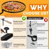 BreeRainz Swivel Campfire Grill,360° Adjustable Camp Grill Over Fire Pit Grill - Image 6