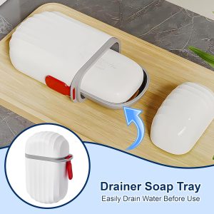 Eightiz 3 PCS Travel Soap Holder For Camping