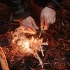Ship - Fire Starter Magnesium Rod, Flint Steel Fire Wood Handle Starter for Survival Tool Camping - Image 6