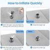 ABOUT SPACE Travel Foot Rest Pillow - Inflatable Foot Rest with Drawstring Bag for Camping - Image 6