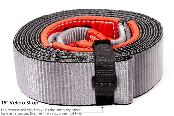 Haathi Tow Strap, 25 feet x 3 inches, 15 Ton Break Strength, Weighs only 2.7 kgs