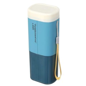 Shopiable Store Travel Toothbrush Case Multifunctional Toothpaste Container Portable Business Trips Wash Cup Holder Organizer Towel Storage Box for Camping