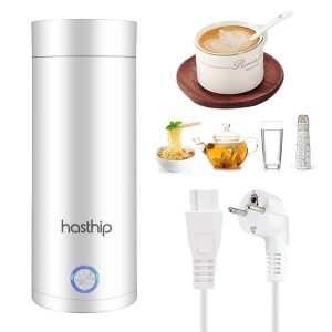 HASTHIP Electric Kettle for Travel 0.4 Litre Portable Electric Water Bottle for Hot Water Kettle Mug Multipurpose