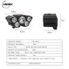 GlowBase Plastic Rechargeable Led Headlight With 180 Azimuth Adjustment, Rechargeable Headlamp Long Range Feature For Camping - Image 4