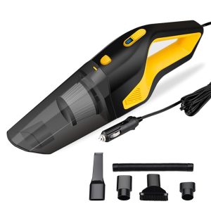 GoMechanic Car Vacuum Cleaner - Portable 2 in 1 Wet & Dry Cleaner for Car with High Suction Power 6000PA