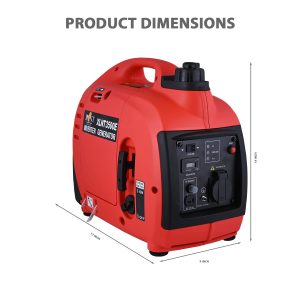 GIGAWATTS XLNT 3500E 1KW Inverter Generator Ultimate Portable Power Solution with Silent Operation Ideal for Camping