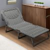 Meneflix Camping Cot for Adults with Cushion and Pillow, Portable Folding Bed for Sleeping, Heavy Duty Sleeping Cot Bed with Pad for Camping - Image 2