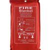Safety fire blanket Emergency (1 x 2 m) Survival Fiberglass, Flame Retardant, Protection Fire Blanket Shelter Safety Cover for Camping - Image 3