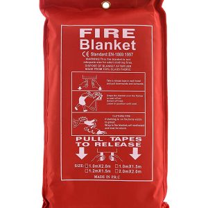 Safety fire blanket Emergency (1 x 2 m) Survival Fiberglass, Flame Retardant, Protection Fire Blanket Shelter Safety Cover for Camping
