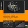 Voroly Rooftop top Cargo Carrier Bag 15 Cubic feet Waterproof for All Cars with/without Rack includes 4 Door Hooks - Image 3