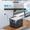 EF ECOFLOW Portable Power Station RIVER 2 Max, 512Wh LiFePO4 Battery, 10 Year Life, 0% - 100% Charge in 60 mins, Power 11 Appliances at once, 230V - 50Hz India Voltage, For Camping - Image 4