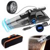 ZOTIMO Portable 2-in-1 Car Vacuum Cleaner and Tyre Inflator - High Power Handheld Vaccume with Digital Air Compressor Pump for Powerful Wet and Dry Cleaning, Small and Best - Image 2