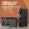 SWIPIO 150W Car Laptop Charger/Power Inverter with 2 USB(3.1A Max) + 1 C Type(1 * 18W PD) Smart USB Charging Ports, 12V DC to 220V AC, 2X Universal AC Outlet Black - Image 6