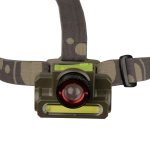 DOCOSS-2 in 1 -Zoomable Ultra Bright Waterproof Cree Rechargeable Headlamp Headlight Head torch Weatherproof LED Flash Light Spotlight Rechargable for Camping