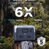 EF ECOFLOW Portable Power Station RIVER 2 Max, 512Wh LiFePO4 Battery, 10 Year Life, 0% - 100% Charge in 60 mins, Power 11 Appliances at once, 230V - 50Hz India Voltage, For Camping - Image 8