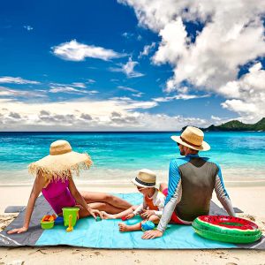 covacure Beach Blanket Beach Mat, Extra Large 210 x 200cm Water Resistant Sand Proof