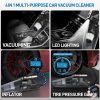 ZOTIMO Portable 2-in-1 Car Vacuum Cleaner and Tyre Inflator - High Power Handheld Vaccume with Digital Air Compressor Pump for Powerful Wet and Dry Cleaning, Small and Best - Image 3