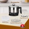 AGARO Esteem Multi Kettle 1.2 Litre, 600W with 3 Heating Modes & Rapid Boil Technology (Silver) - Image 5