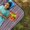 Lyrovo Outdoor Picnic Blanket Extra Large Beach Blanket Foldable Lightweight Waterproof Sand Mat for - Image 6