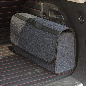 GREENSHEEP Felt Portable Cleaning Supplies Car Trunk Organizer - Anti Skip Foldable Boot Storage Organizer