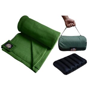 RhinoKraft Lightweight Compact Microfiber Fleece Sleeping Bag Liner For Camping