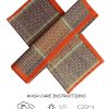 Montelal Store Handmade Korai Pai Kusha Grass Pooja Aasan Sitting Floor Mats Orange -Set of 2 Pcs - Image 3