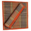 Montelal Store Handmade Korai Pai Kusha Grass Pooja Aasan Sitting Floor Mats Orange -Set of 2 Pcs - Image 4
