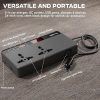SWIPIO 150W Car Laptop Charger/Power Inverter with 2 USB(3.1A Max) + 1 C Type(1 * 18W PD) Smart USB Charging Ports, 12V DC to 220V AC, 2X Universal AC Outlet Black - Image 3
